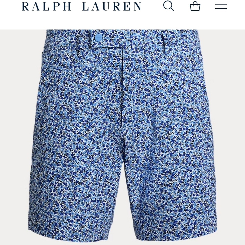 RLX Ralph Lauren 9-Inch Tailored‎ Fit Stretch Twill Short. Size 34